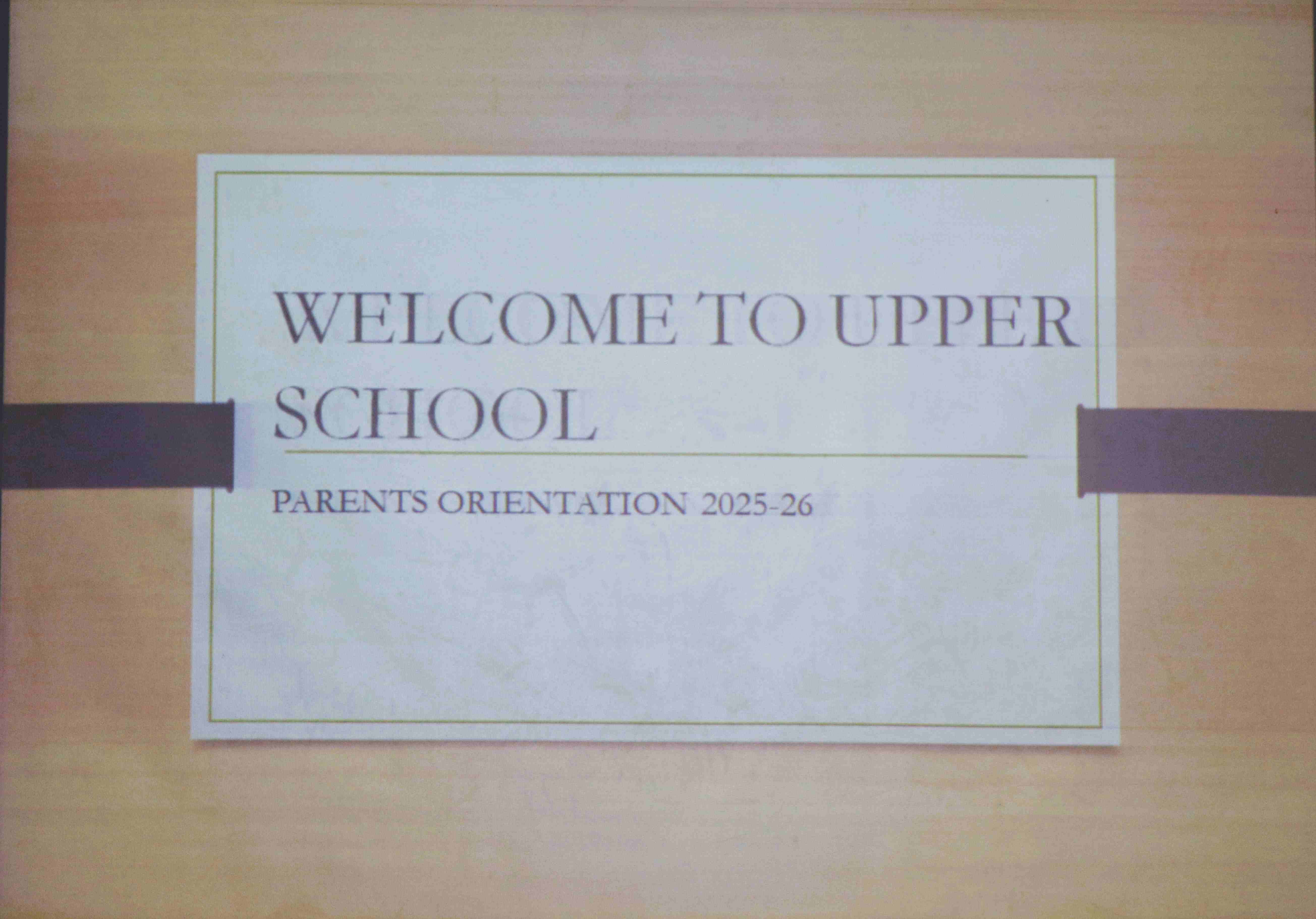 Parents Orientation 2025 - 26